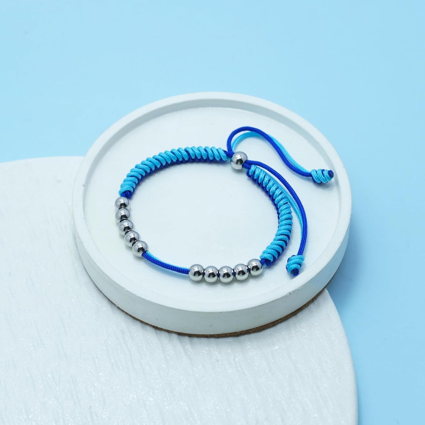 LAMIBEE Golf Stainless Steel 10 Bead Score Counter Bracelet, Golf Stroke Count Bracelet, Resizable Easy to Adjust Golf Round Scoring Tracker, Durable Stylish Golf Accessory