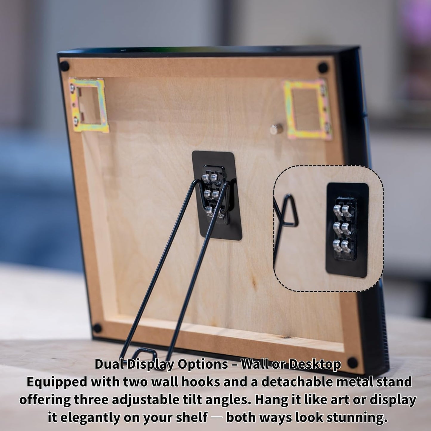 One-Shot Victory Golf Ball Display Frame – Acrylic Case with External Ball Mount, Custom Photo & Nameplate, Black Suede Mat, Elegant Golf Keepsake Gift