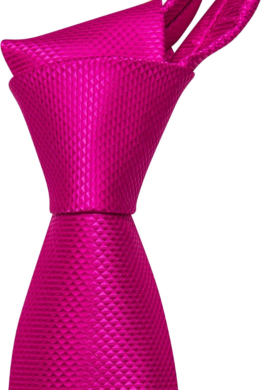 Barry.Wang Designer Classic Ties for Men Set Formal Pocket Square Cufflink Check Plaid