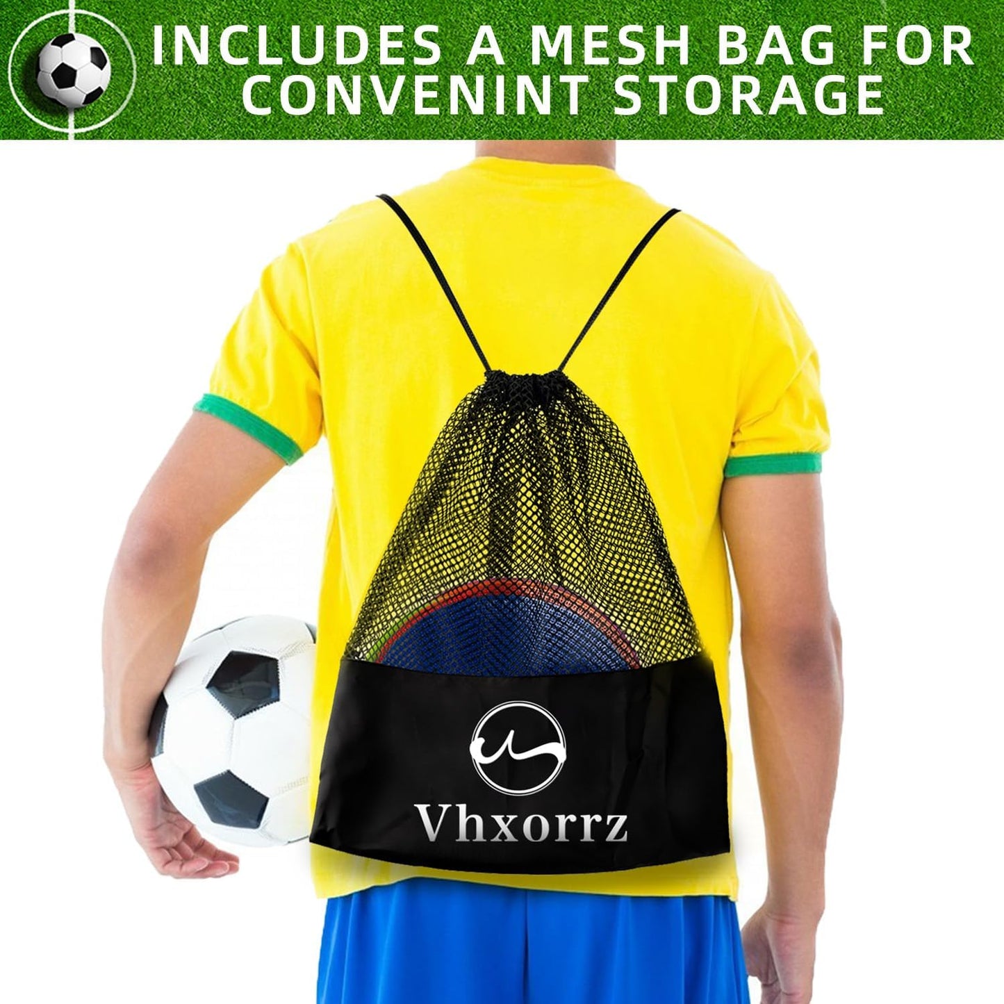 Poly Spot Markers 9 inch Non-Slip Rubber Agility Markers Flat Field Cones Floor Dots for Football, Soccer, Basketball Training Markers, School Activities, Exercise Drills, Social Distancing