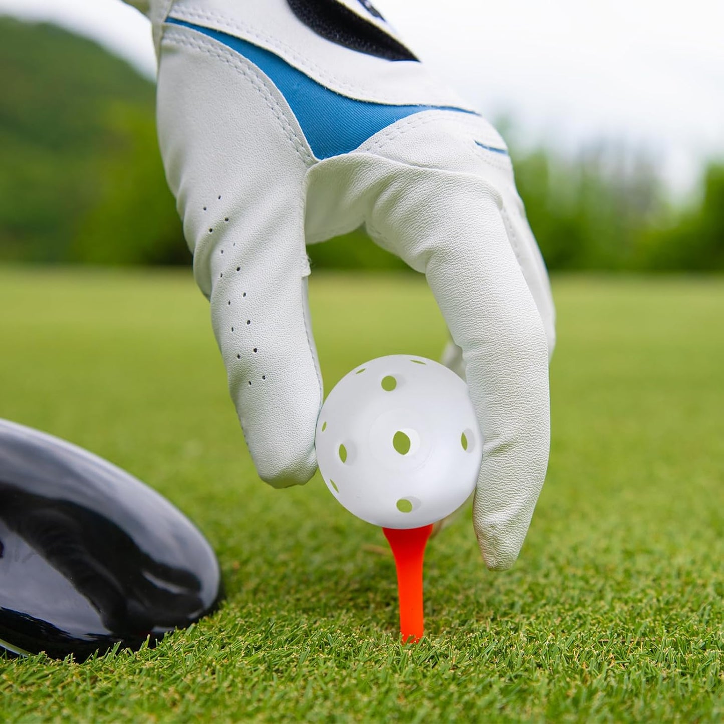 Joyberg Practice Golf Balls 24 Pack, 42mm Plastic Golf Balls, Practice Golf Balls for Backyard, Training Golf Balls for Swing Practice