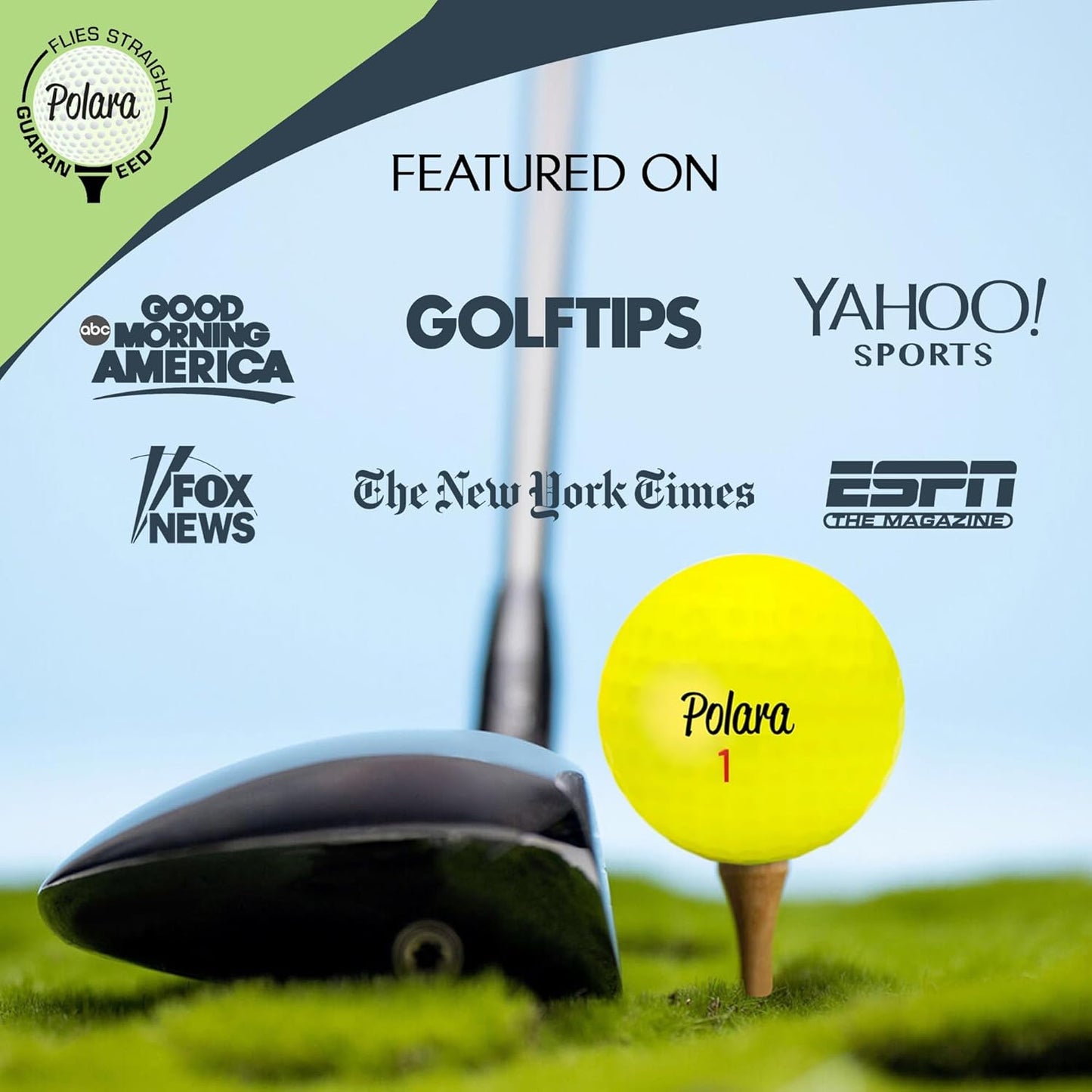 Polara Golf Self-Correcting Golf Balls – Soft Feel, Anti-Slice & Hook Correction, Exceeds USGA Limits, Dimple Pattern, High-Performance Balls for Men & Women