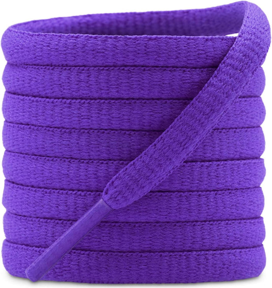 DELELE 2Pair Oval Shoes laces 42 Colors Half Round 1/4" Athletic ShoeLaces for Sport/Running Shoes Shoe Strings