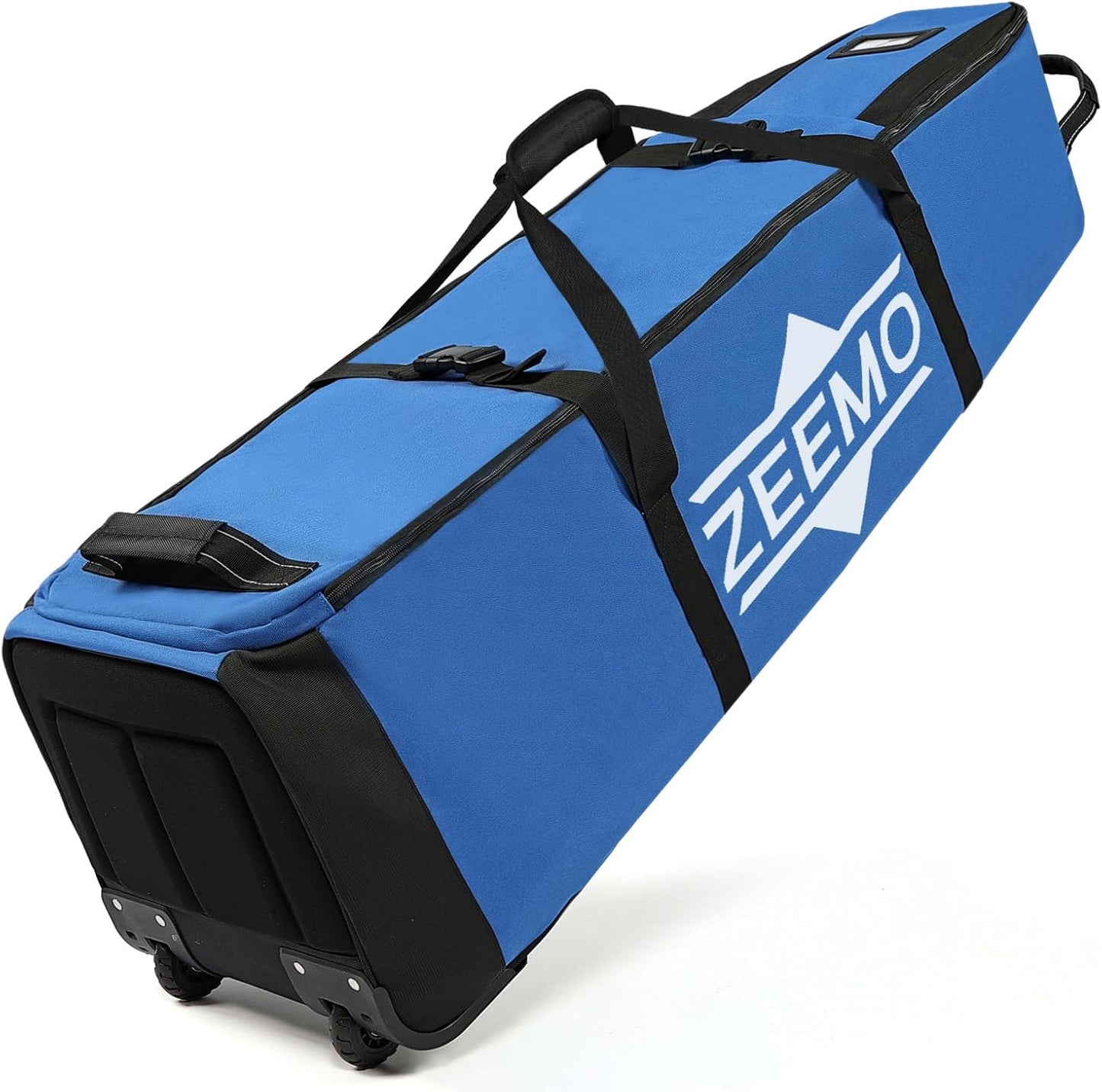 ZEEMO Golf Travel Bag, Full-Open Protective & Wheeled Airline-Approved Case for Clubs, Cart&StandBag, Soft-Sided Waterproof Cover Made of Heavy Duty Oxford