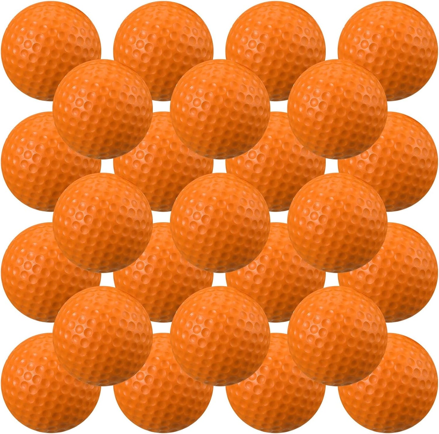 Junkin 24 Pcs Foam Golf Practice Balls Realistic Feel and Flight Training Sport Balls Elastic Soft Foam Golf Balls for Indoor or Outdoor Backyard Training