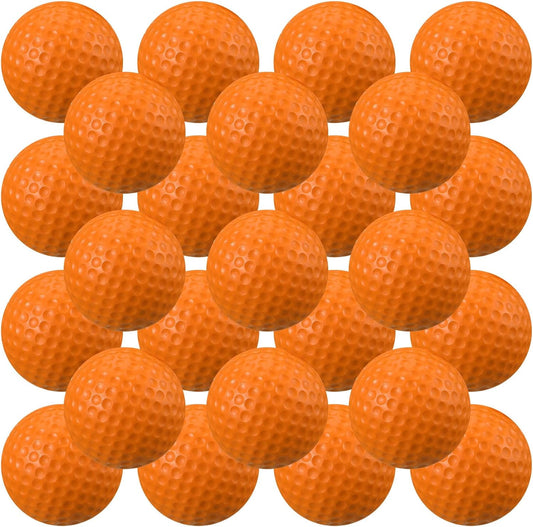 Junkin 24 Pcs Foam Golf Practice Balls Realistic Feel and Flight Training Sport Balls Elastic Soft Foam Golf Balls for Indoor or Outdoor Backyard Training