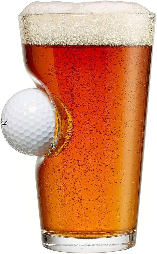 BenShot Golf Ball Pint Glass - 16oz | Made in the USA