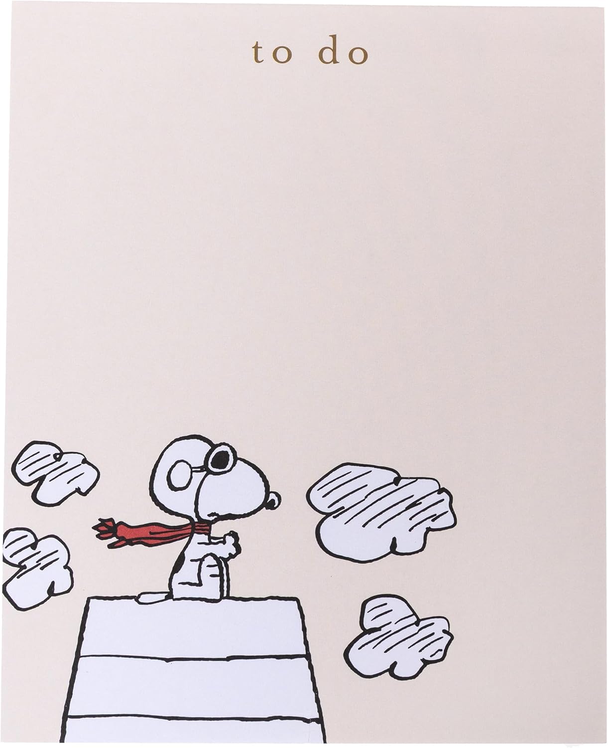Graphique Peanuts Assorted Notepads Luxe Collection, Set of 3 Snoopy Memo Pads, 60 Sheets/Pad, 6.3” x 8.46”