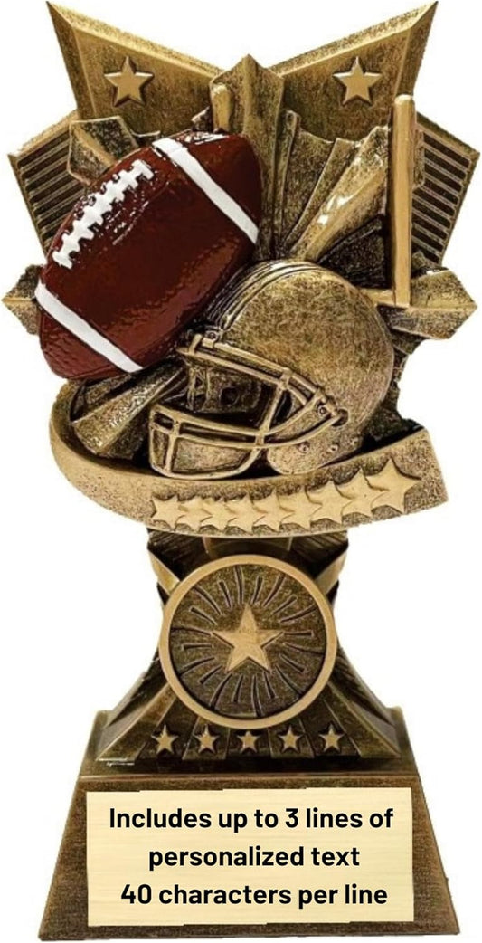 Champion V Sports Trophy Award with Custom Engraving – Recognition Trophy for Kids and Adults Team Awards for Competitions School Sports Student Athletes MVPs Tournaments and Celebrations