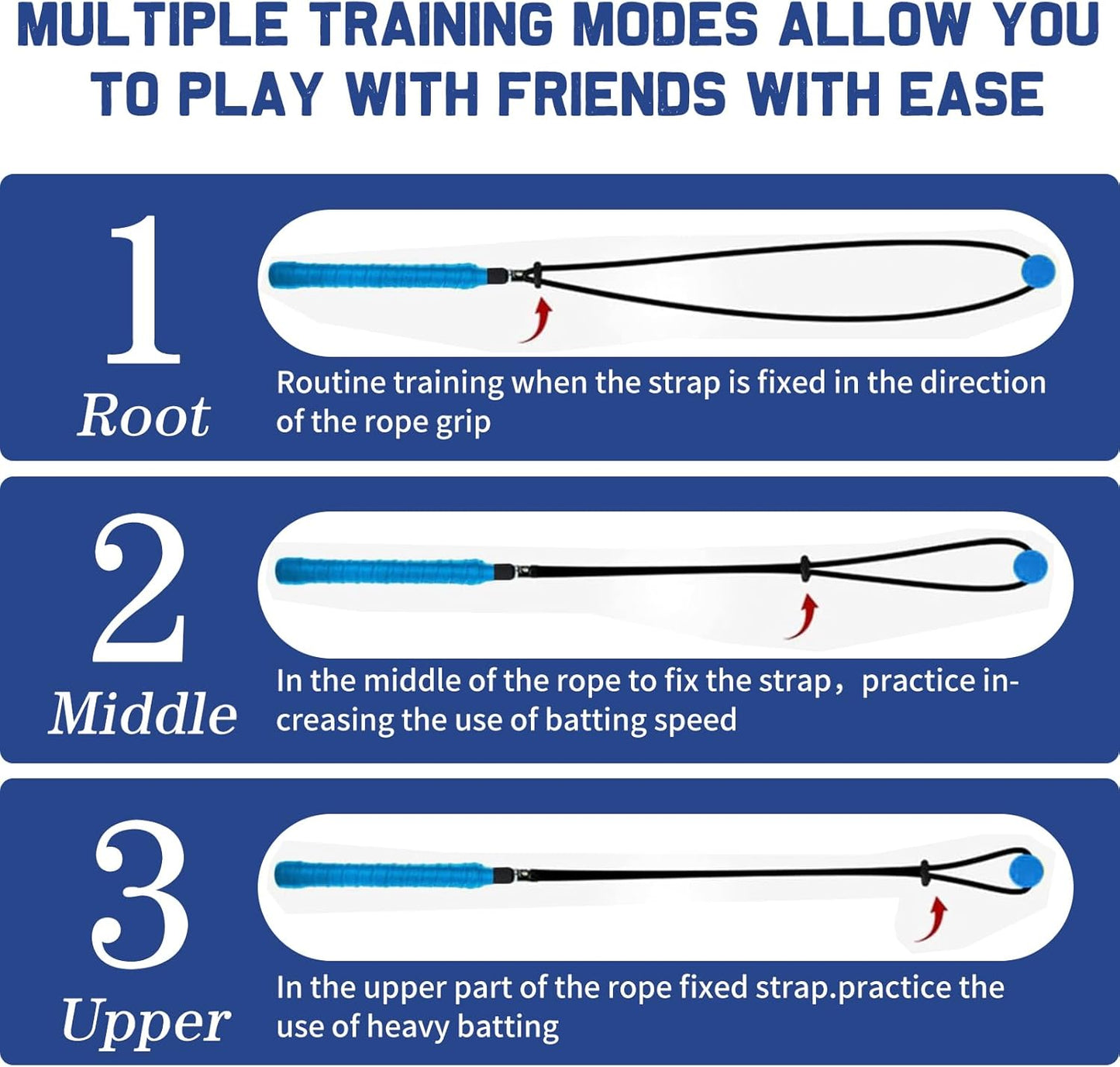 Golf Rope Swing Trainer, Professional Golf Swing Training Aid for Improving Speed, Tempo, Rhythm, Flexibility, Strength for Golfers, Golf Training Tool for Indoor/Outdoor Practice