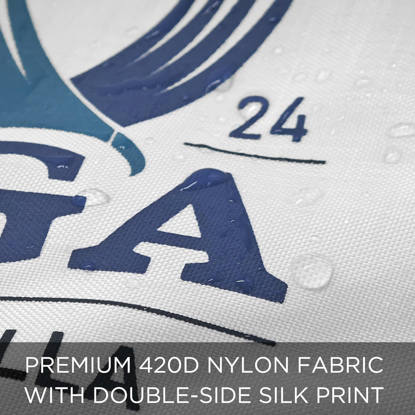 Themed Golf Flag Mini, 8x6 Inch, Double-Sided Silk-Screened, Fade-Resistant 420D Nylon, Ideal for Backyard Practice Putting Green