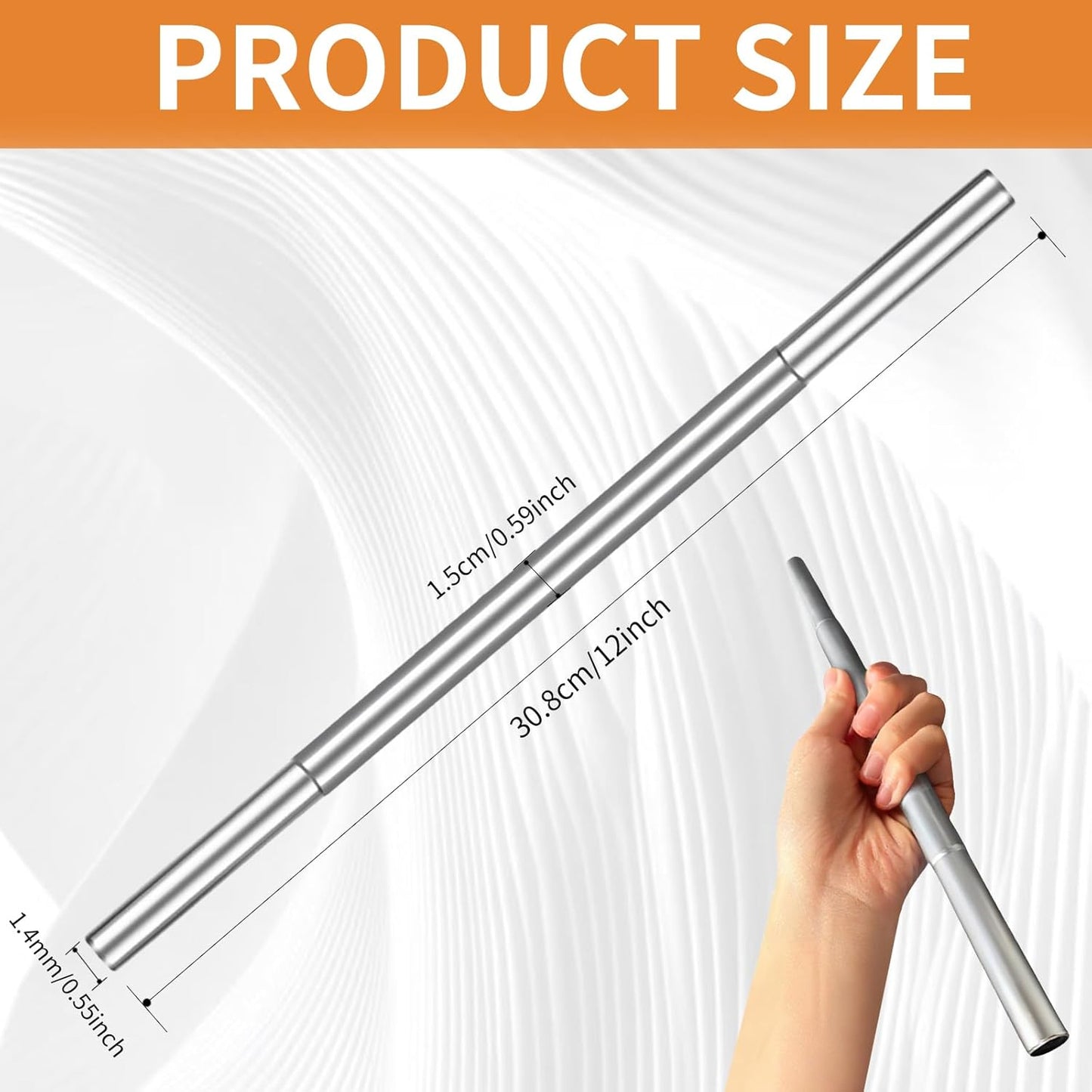 5 Pcs Golf Club Extensions Steel Shaft 0.60" Golf Shaft Extension Golf Club Shaft Extensions Putter Extension kit for Iron and Wood Golf Clubs Length Adjustment