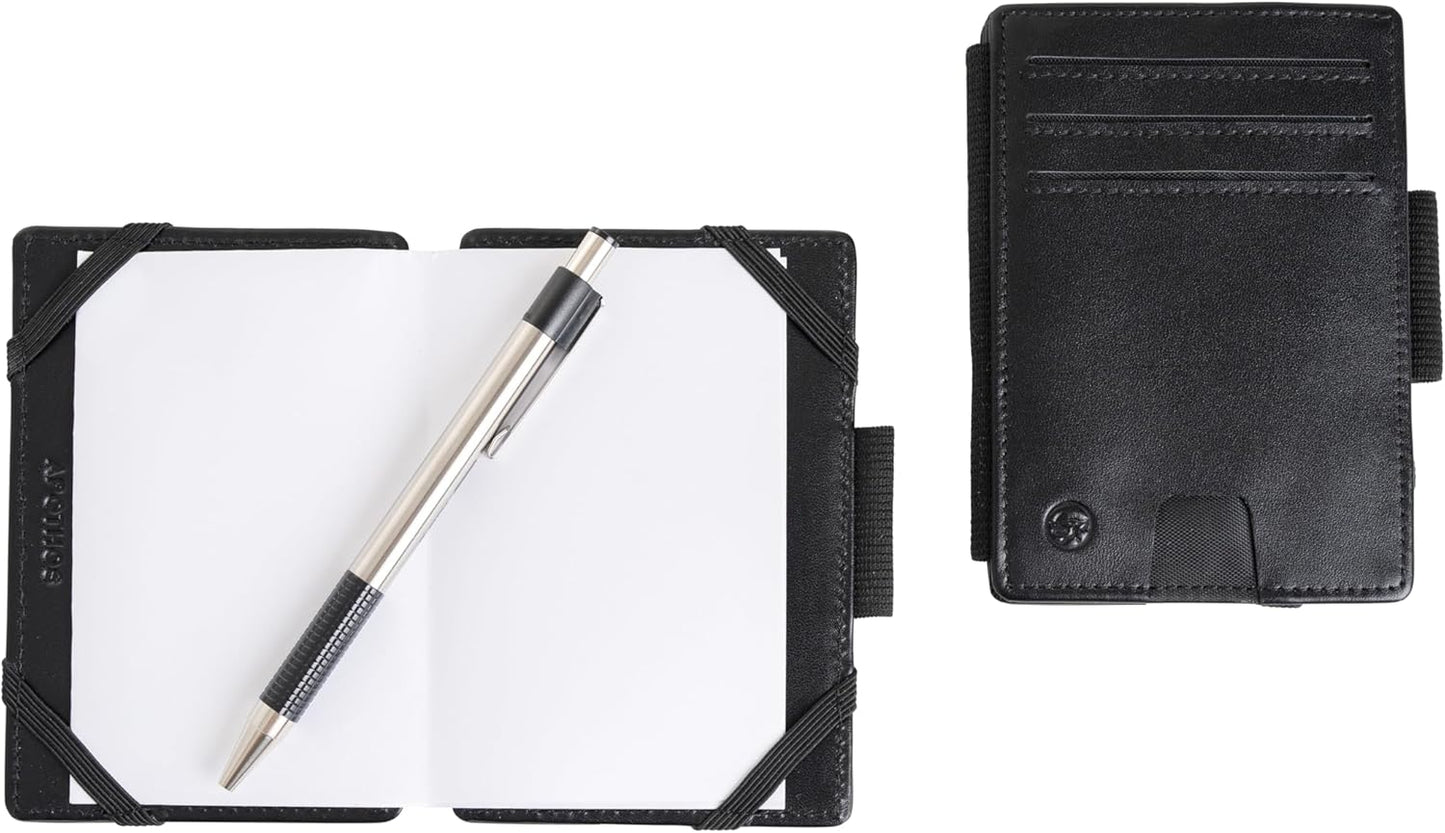 Scorecard Wallet, Notetaking, Versatile - Hold Credit Cards, Pens/Pencil, Clip (Black)