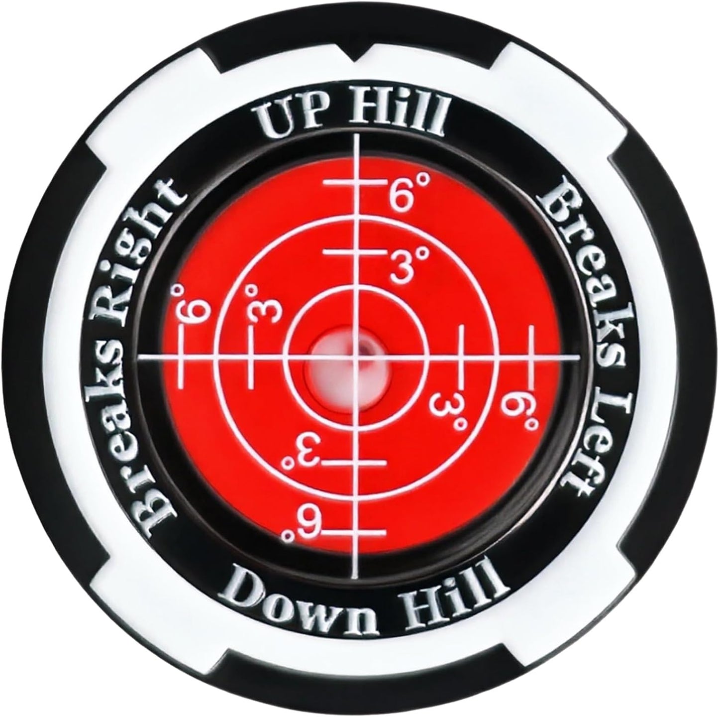 GreenNav Pro-High Precision Golf Green Reader & Golf Ball Marker with Horizontal Bubble Level, Essential Slope & Putt Line Reading Aid, Golf Accessories for Men Women