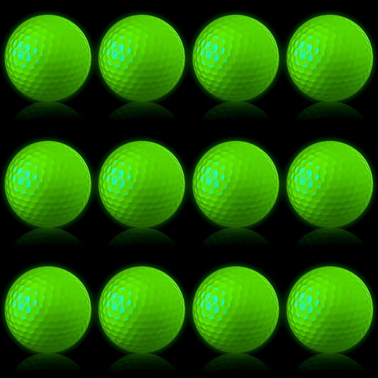 Deekin Glow in The Dark Golf Balls for Night Sports Fluorescent Night Glow Golf Balls Gift Novelty Light up LED Stocking Stuffers for Men Women