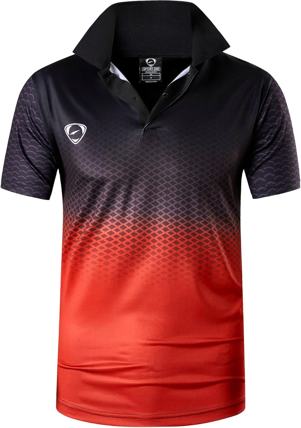 jeansian Men's Sport Outdoor Quick Dry Fit Short Sleeves Polo Tee Shirt Tshirt T-Shirt Tops Golf Tennis Bowling LSL195