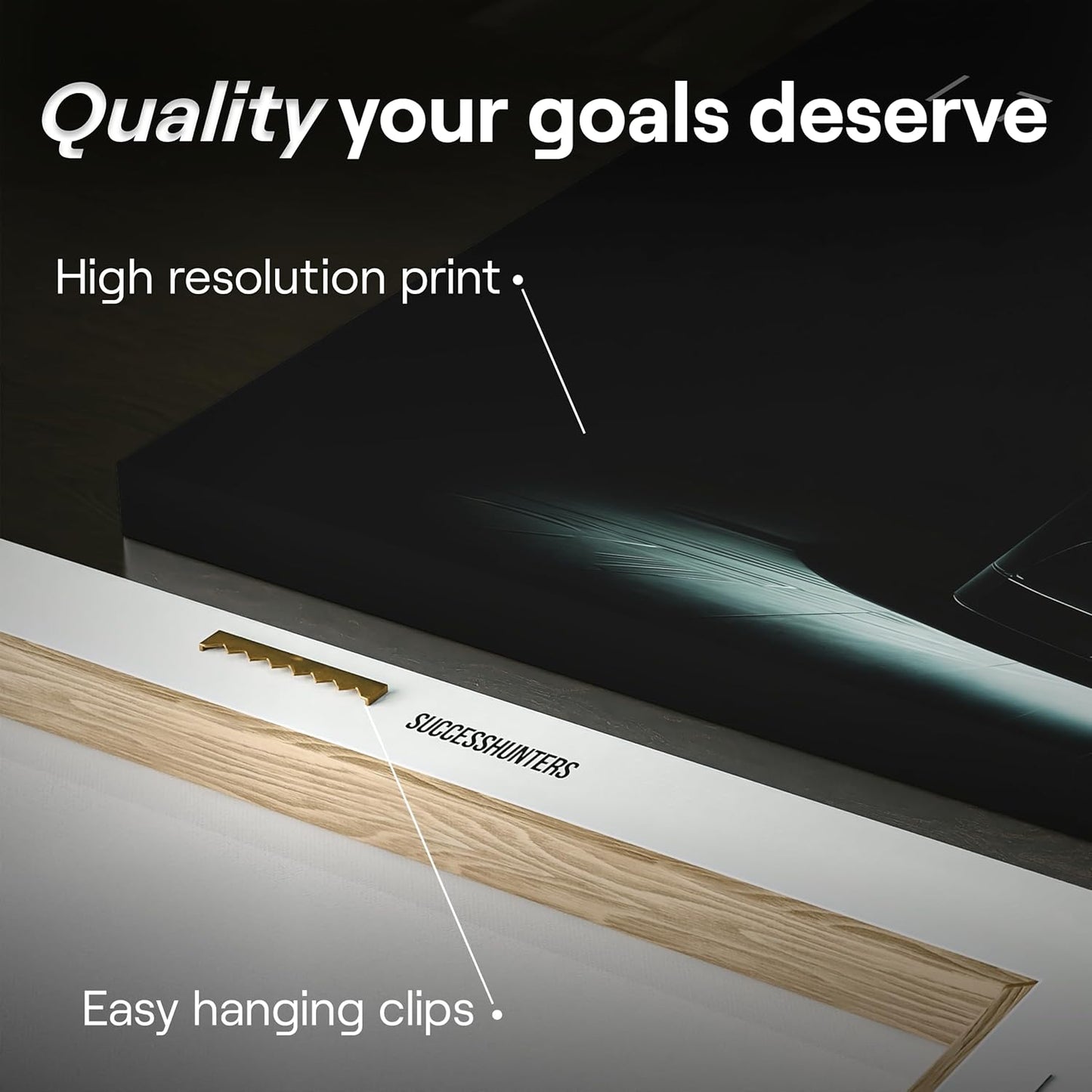 Motivational Wall Art for Office, Super Car Art Canvas, Inspirational Automotive Decor for Bugatti Chiron Sportscar Lovers, Motivational Wall Decor for Office and Home, Car Poster (15" x 30" in)