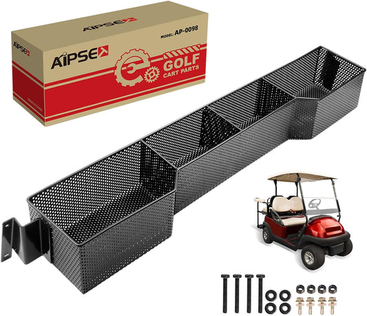 Tempo/Onward Golf Cart Front Basket, Front Inner Dash Tray Storage Organizer Compatible with Club Car 2017 and Newer Onward & Tempo, Sturdy One-Piece Design & Water Resistance