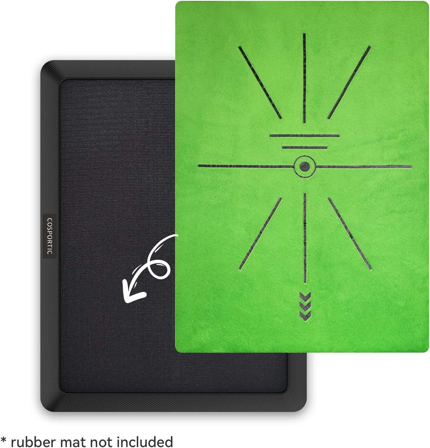 Golf Hitting Mat, Golf Training Mat for Swing Path Feedback Detection Batting,Extra Replaceable Golf Practice Mat 16"x12", Golf Gifts for Men Women for Home Indoor Outdoor