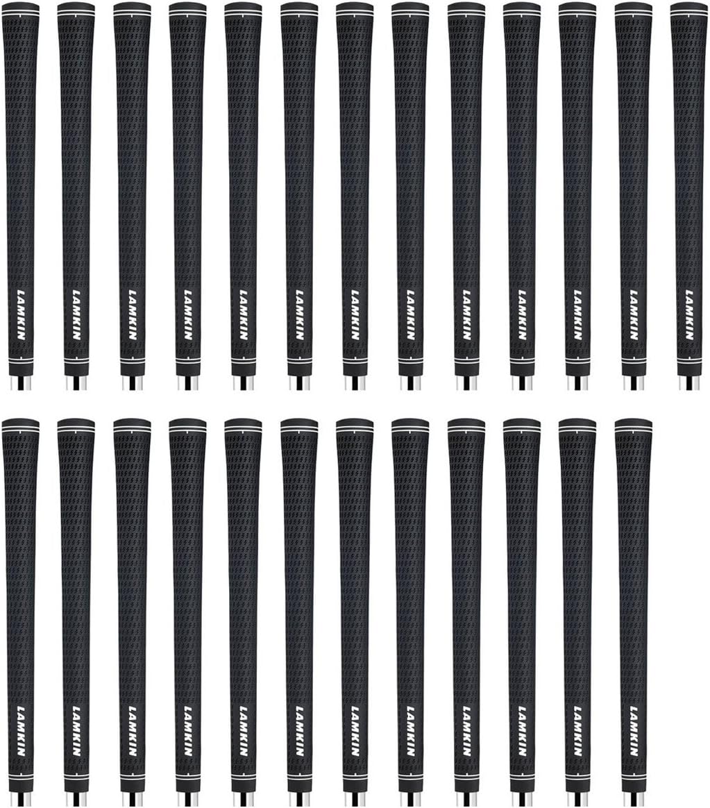 Lamkin Crossline Black Undersize 25 Piece Golf Grip Bundle (