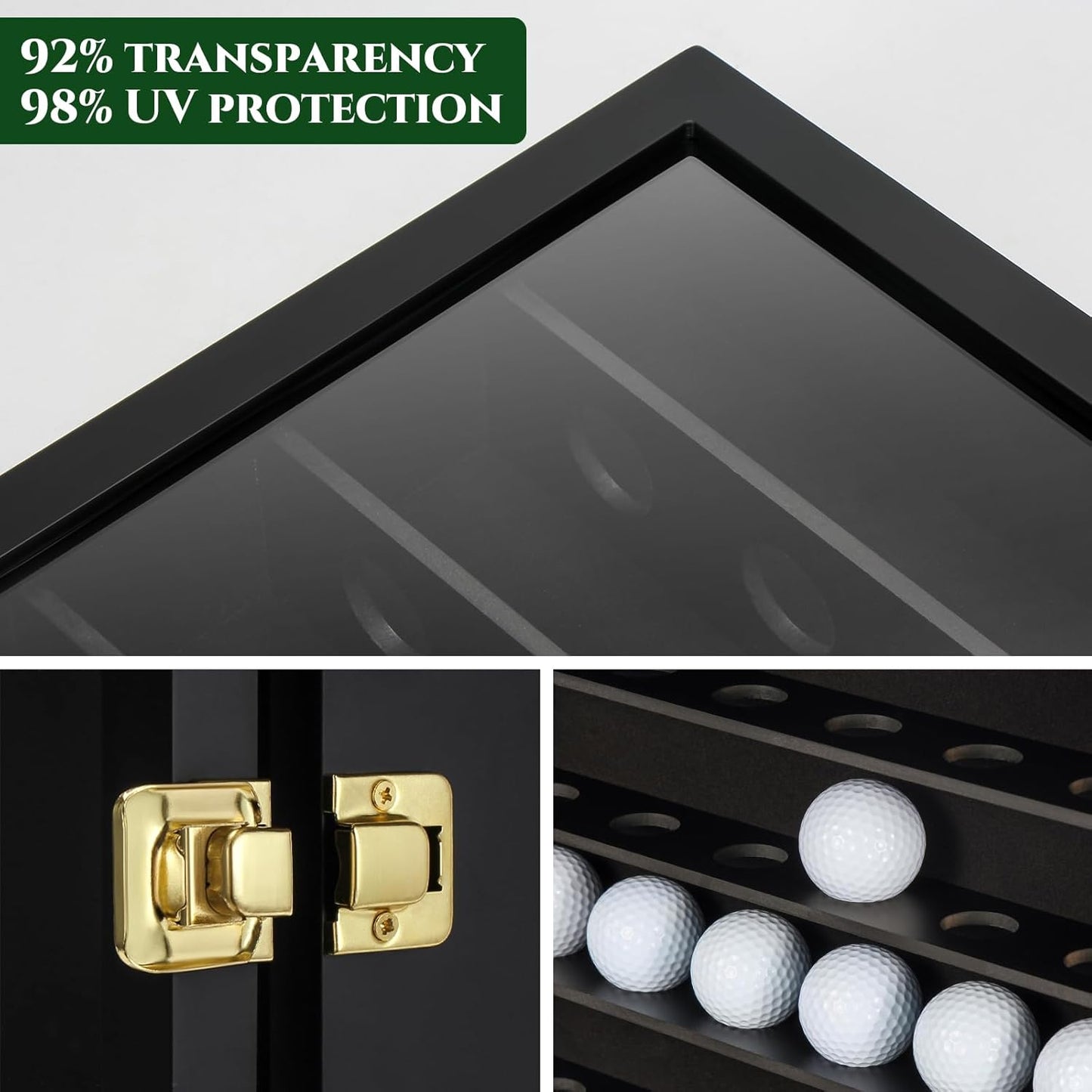 TJ.MOREE Golf Ball Display Case for 49 Balls