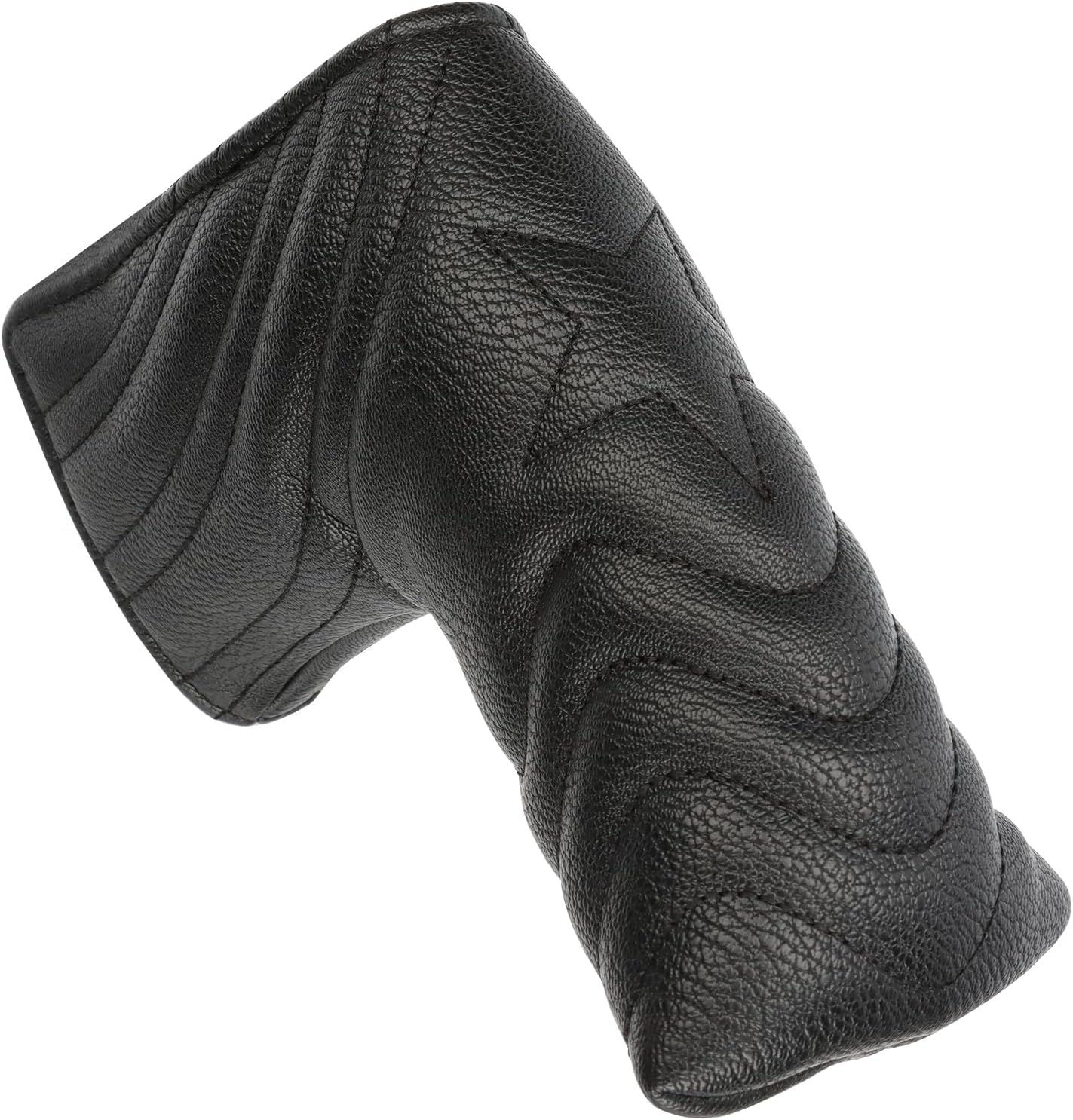 4pcs or 1pc Golf Club Head Covers for Woods, Driver, Fairway, Hybrid – Premium PU Leather with Interchangeable Tags & Magnetic Blade and Mallet Putter Covers