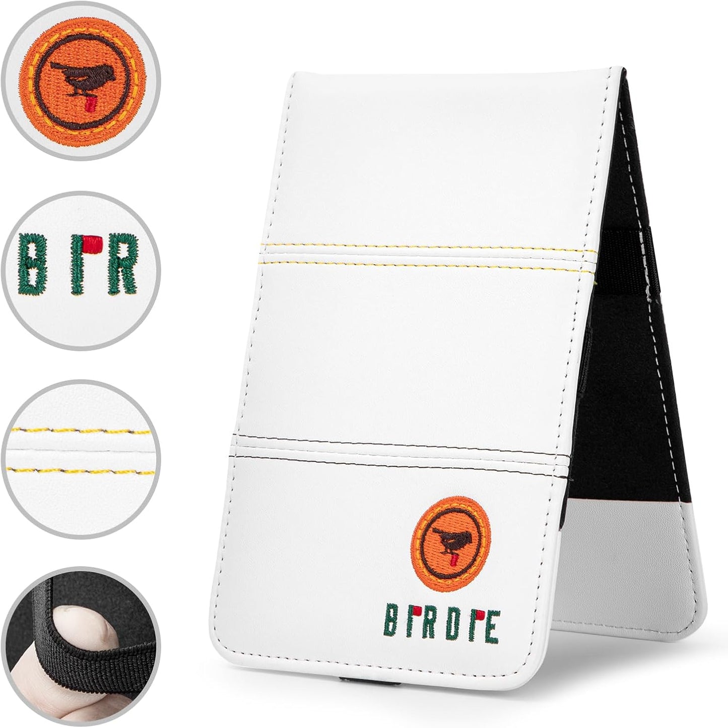 Golf Scorecard & Yardage Book Holder Cover Quality Leather Golf Scorecard Holder 4.5 × 7 inches Golf Accessories