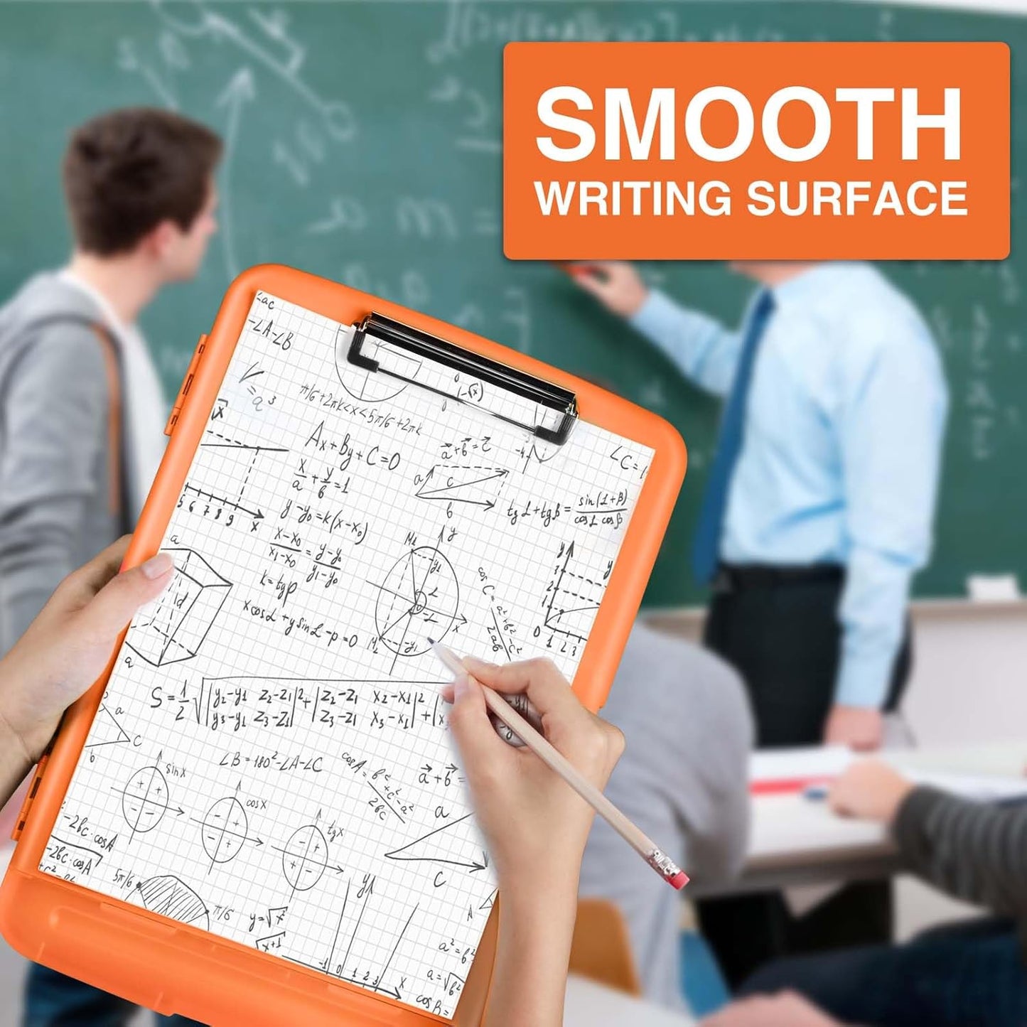 Sooez Clipboards with Storage, High Capacity Clip Boards 8.5x11 with Storage, Heavy Duty Nursing Clipboard Folder, Plastic Clipboard with Pen Holder for Women Teachers Work, School & Office Supplies