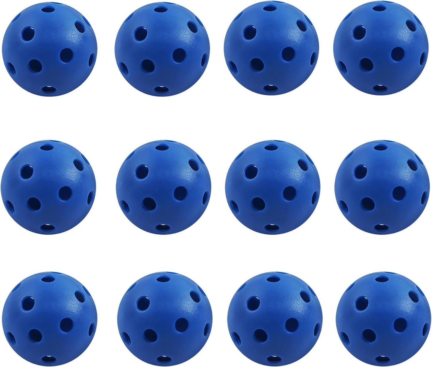 GSE Games & Sports Expert 12-Pack Practice Golf Balls, 40mm Limited Flight Plastic Soft Golf Balls, Airflow Hollow Training Golf Ball for Swing Practice (Several Colors Available)