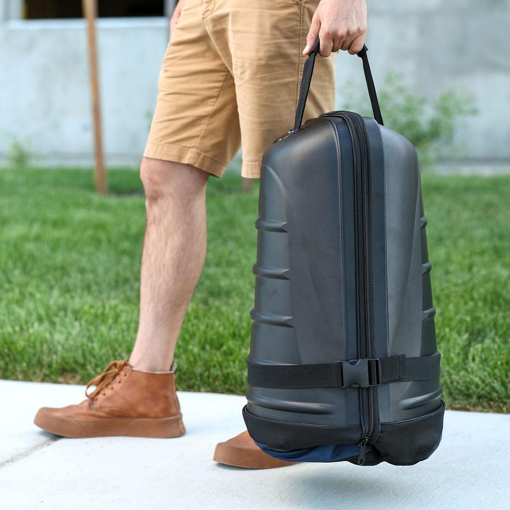 Golf Travel Bags for Airlines - 2-Sided Ample Storage, Durable, Water-Resistant Luggage with Reinforced Wheels and Hard Case Top for Safe Club Transport