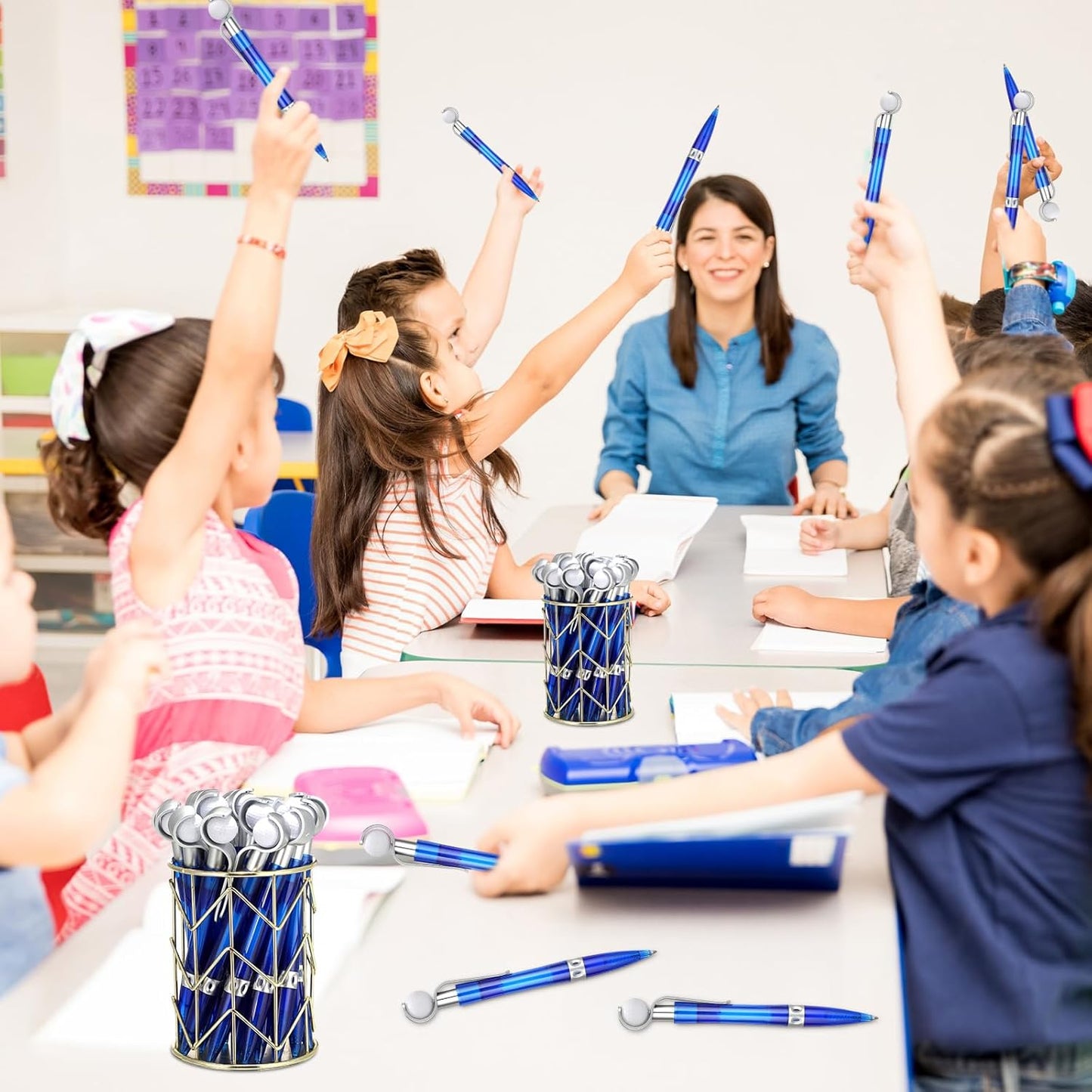 Zhanmai 24 Pcs Golf Ball Pen Sports Ballpoint Pens Golf Pens Golf Party Favors Cool Writing Pen for Stationery School(Blue)