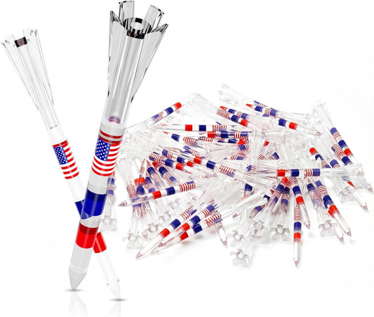 Premium Golf Tees - 5-Prong & 4-Prong Anti-Slip, Enhanced Stability, Unbreakable Golf T 3-1/4" for 360cc Drivers, Ideal Gift for Golfer