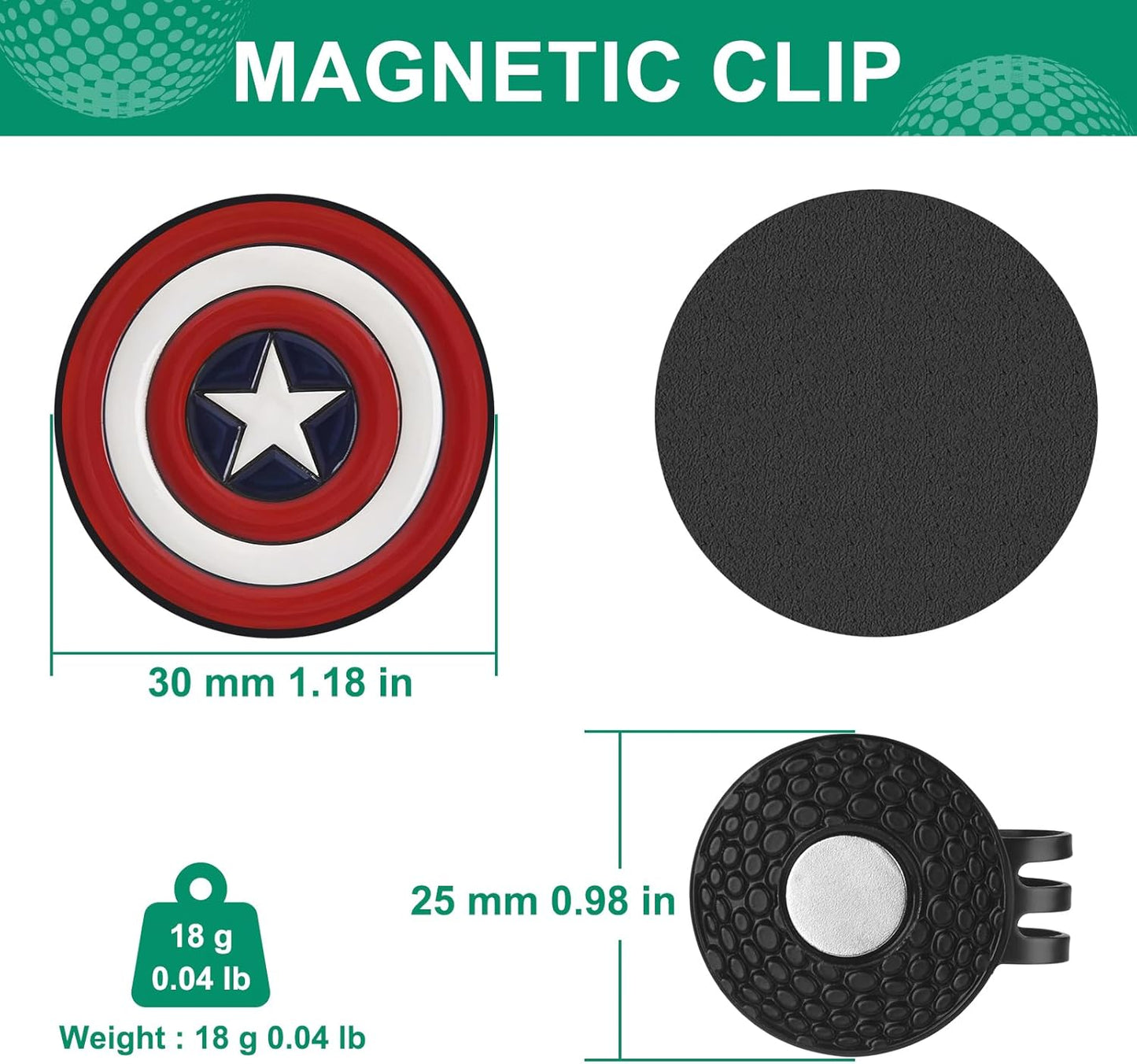 Golf Ball Marker Hat Clip, Golf Accessories for Men, Golf Ball Stamp, Funny Golf Gifts, Golf Gadgets