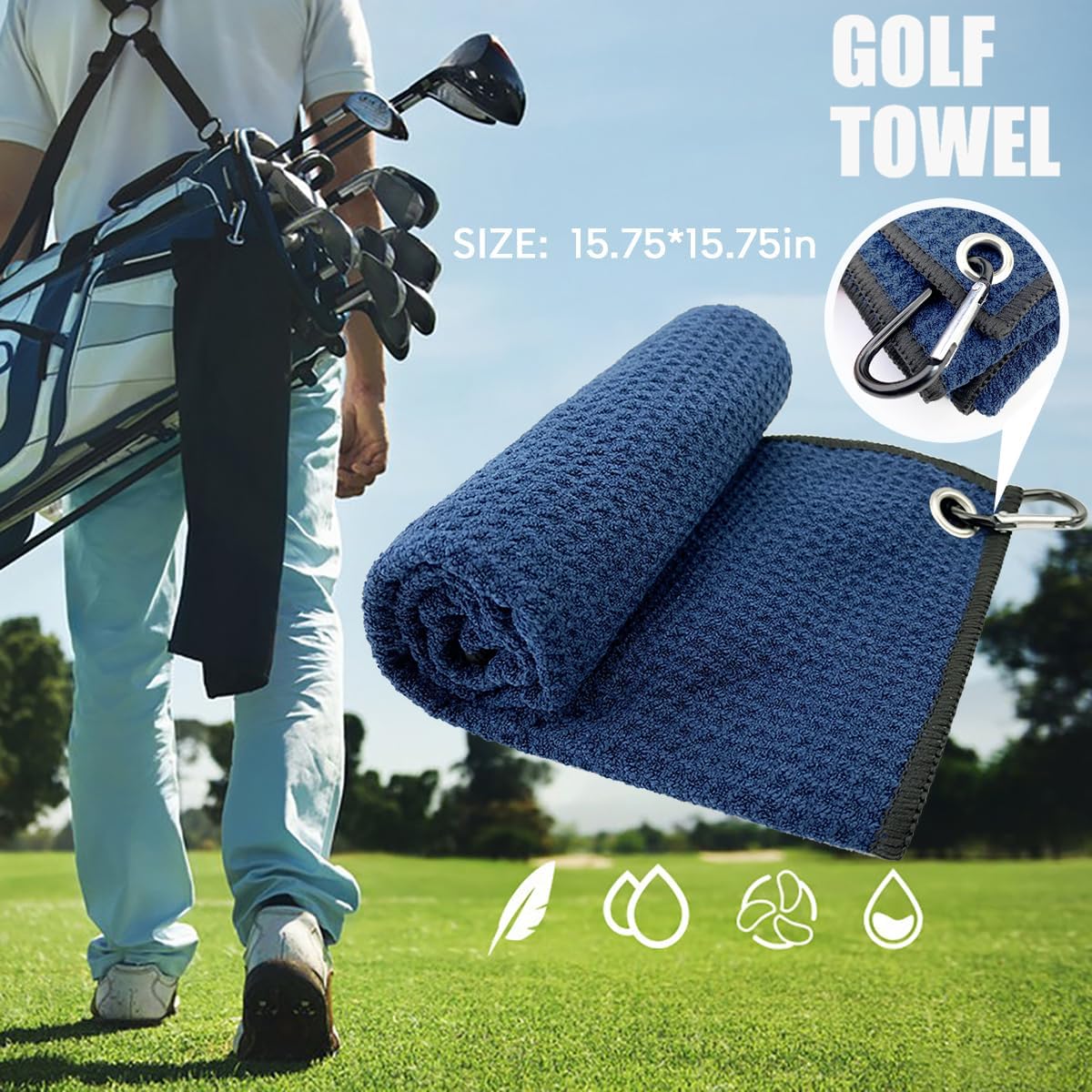 Golf Club Cleaning Kit 5-in-1 Golf Accessories Kits Must Have Golf Accessories Best Golf Club Gifts for Men Women