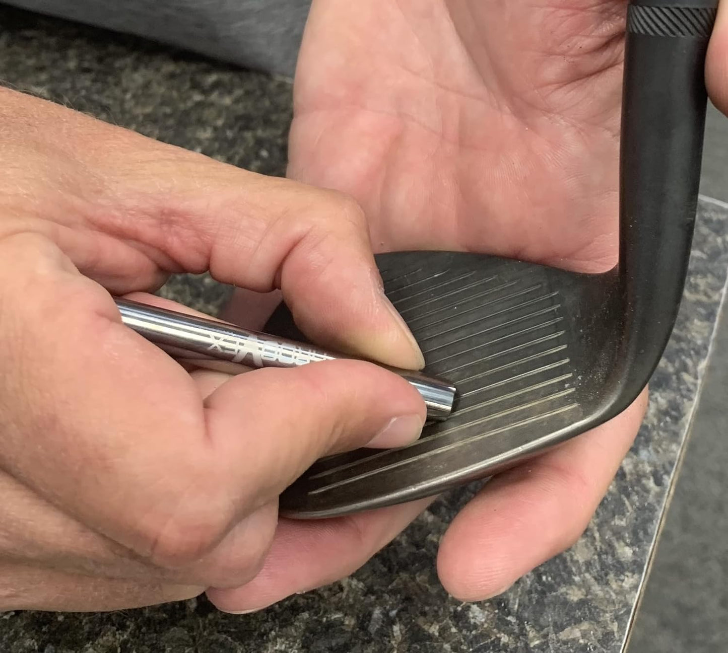 GrooVex Golf High Precision Carbide Groove Sharpener, Maximum conforming Groove Geometry (.035" W .020" D .010" Edge Radius)
