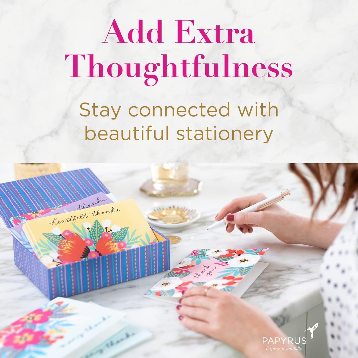 Papyrus Blank Cards with Envelopes, Bunny & Squirrel (14-Count)