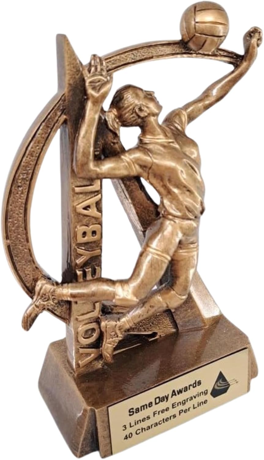 Sports Trophy – Ultra Action 6.5 Inch Engraved Resin Award – Personalized Recognition for Kids Youth Teams Schools Adult Leagues Coaches and Achievement Awards