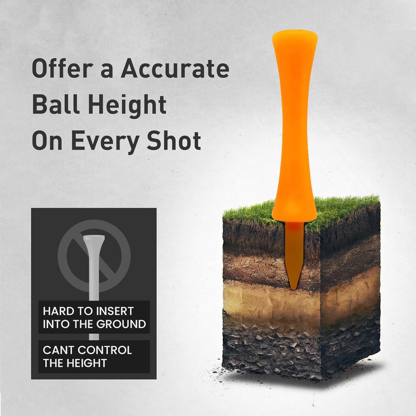 Plastic Golf Castle Tees Step Down Value 200 Count, Unbreakable Mixed or Same Height 1, 1 1/4, 2 3/4, 2 1/4, 2, 1 3/4, 1 1/2 Inch Length Colorful Pack for Practice