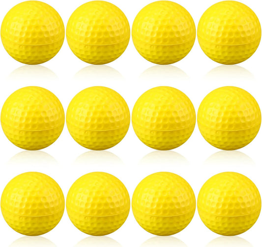 12 Pcs Foam Golf Practice Balls Soft Foam Balls for Golf Practice Realistic Feel and Flight Sport Training