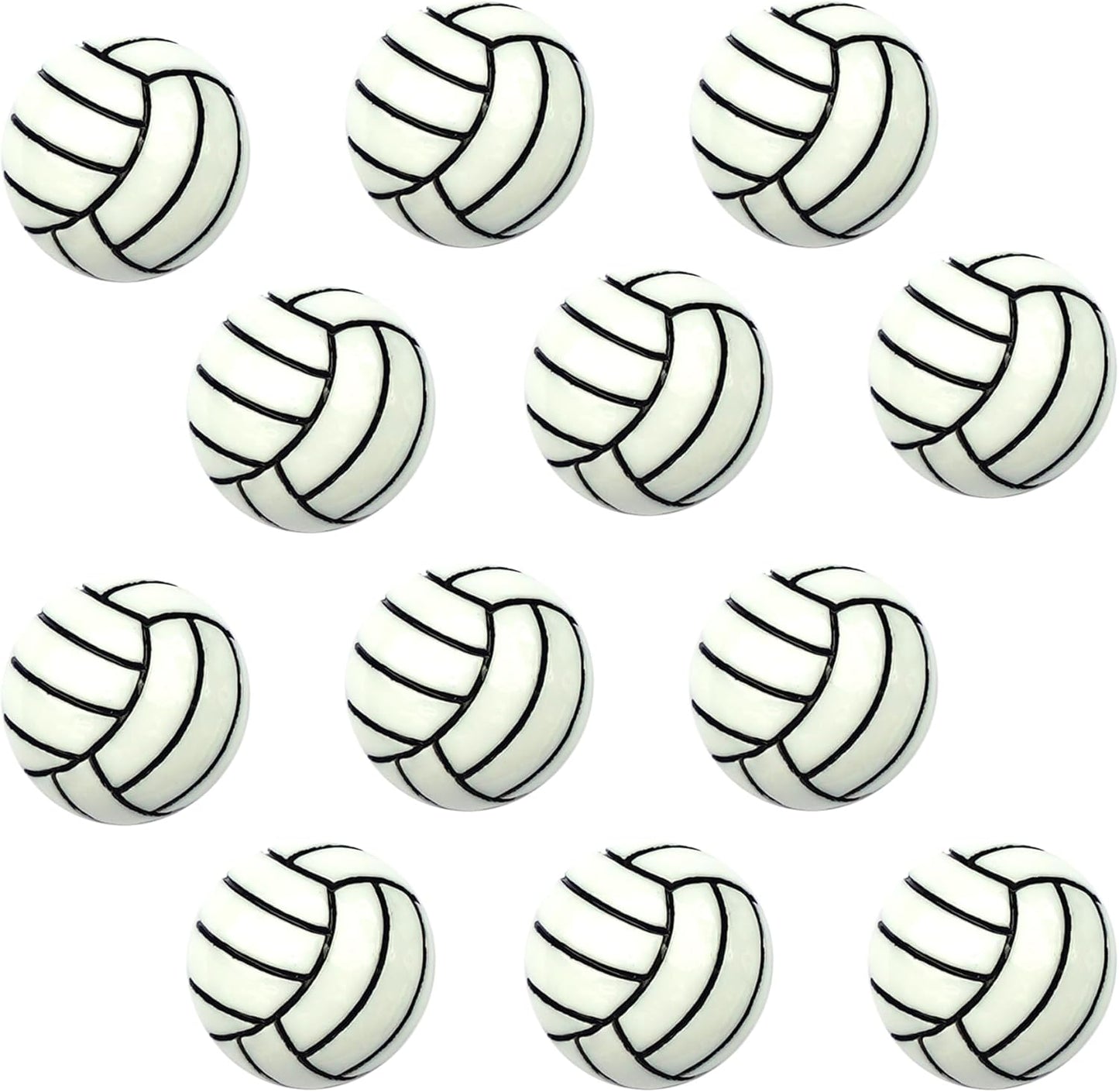 KEYDUACU 12Pcs Strong Ball Magnets,3D Volleyball Sports Craft Decoration Magnet,Strong Fridge Magnets for Kitchen, School,Office Whiteboard, Cabinet and Dishwasher