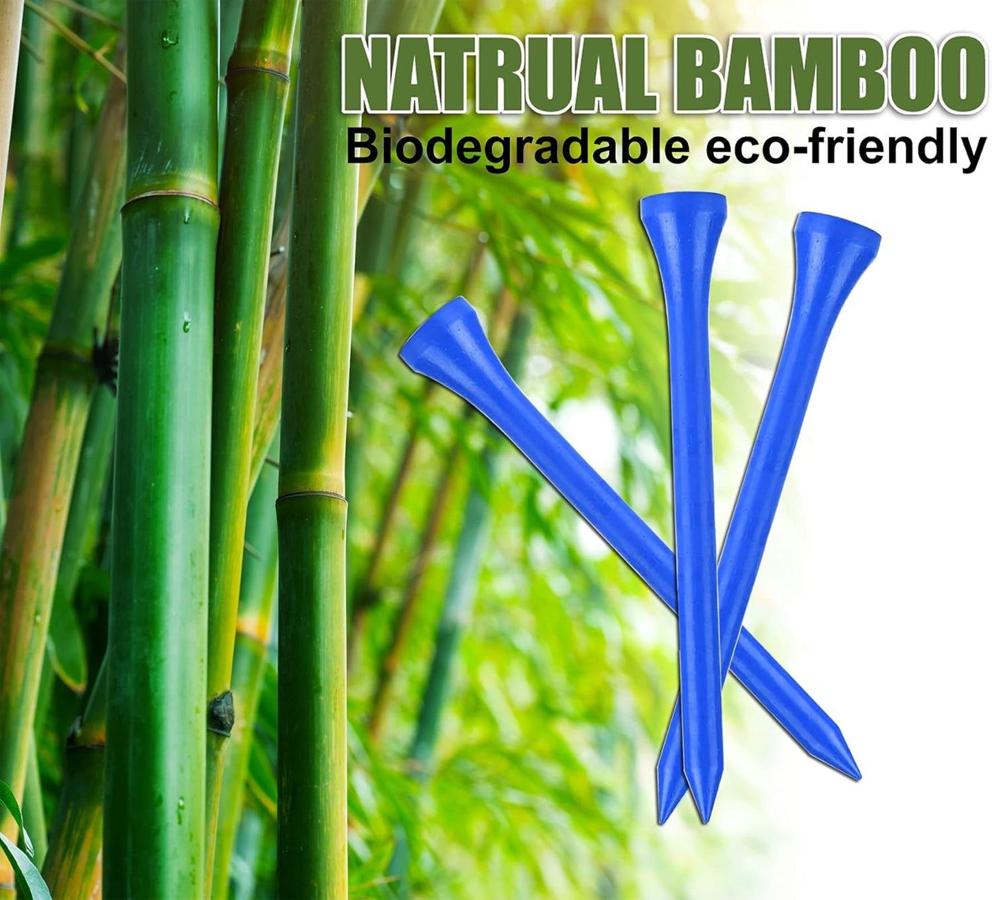 Professional Wooden Golf Tees 2 3/4 inch Tee Pack of 100 Golf Tee