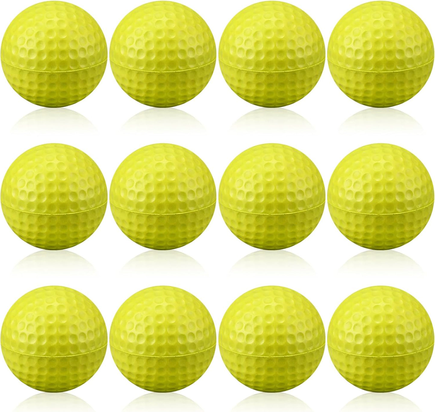 12 Pcs Foam Golf Practice Balls Soft Foam Balls for Golf Practice Realistic Feel and Flight Sport Training