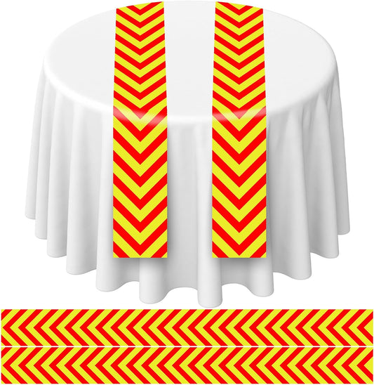 6 Pcs Softball Party Table Runner 60 x 6 Inch Sports Tablecloth Runner Softball Tablecloth Striped Softball Table Runner for Sports Party Dining Room