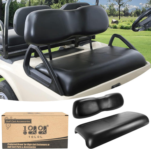 10L0L Front Seat Bottom & Backrest Assembly for Club Car DS 2000.5-up Golf Cart, Factory Style Replacement Cushions