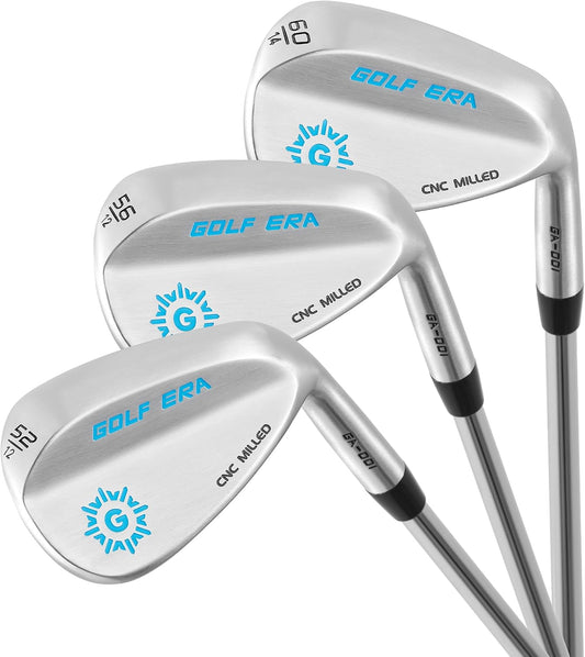 Golf Wedge - Premium Golf Wedge Set or Individual 50/52/54/56/58/60 - CNC Milled Face for More Spin - Golf Gap Wedge Sand Wedge Lob Wedge