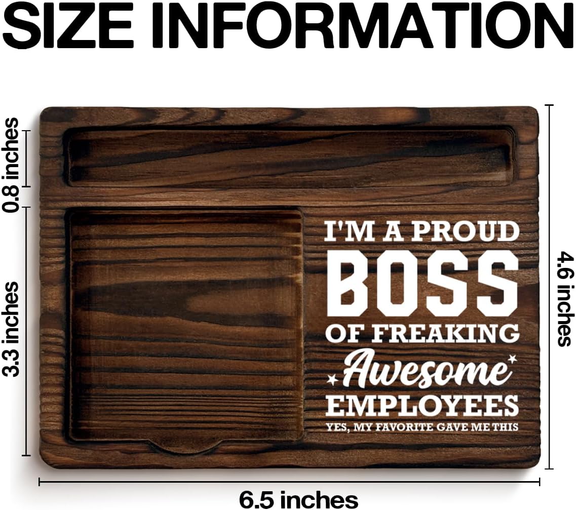 Boss Gifts for Men, Thank You Appreciation Gifts for Boss Boss's Day Leaving Retirement Birthday, Sticky Note Holder Gift for Bosses Office