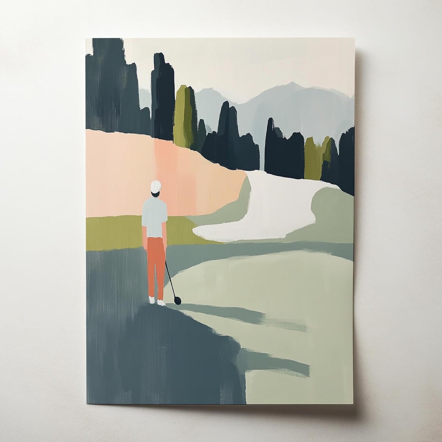 Golf Impressionist Art Print Posters - Premium Giclee Fine Art Prints - Sporty and Sophisticated Home Decor Posters, Golfer Art Prints for Home and Office Decor - Vintage Aesthetic, Ready to Frame