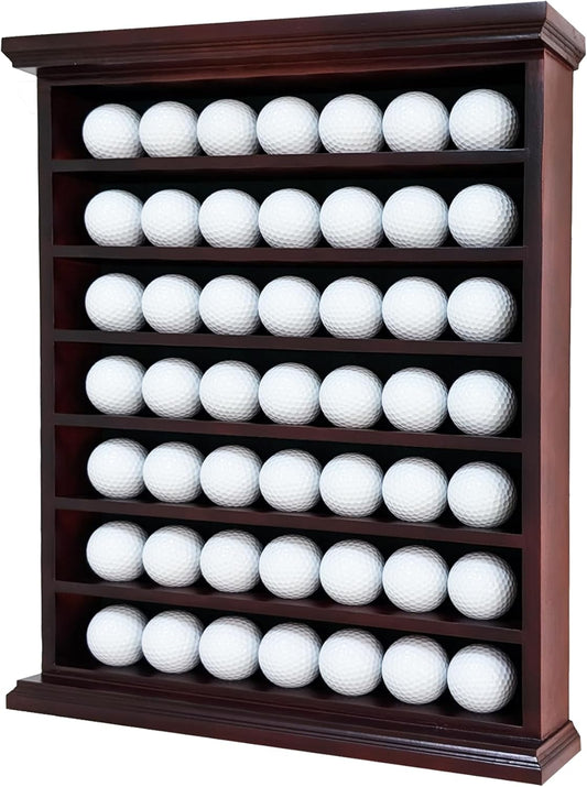 Elegant Golf Ball Display Case - Wall Mount Shadow Box for Store or Exhibition Showcases, Versatile Wall Mount Golf Memorabilia Case for Stores