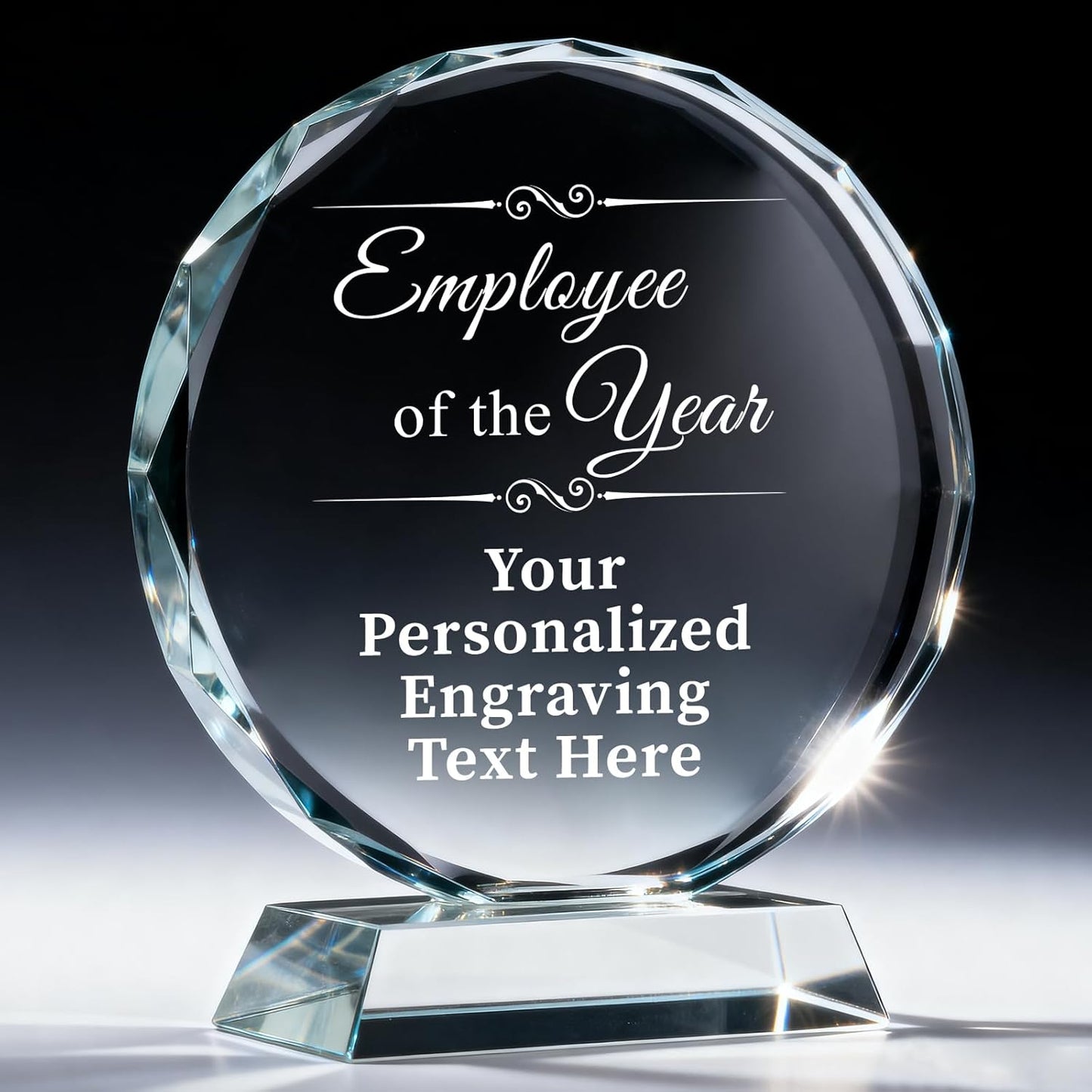 Personalized Trophy Award - Custom Crystal Awards and Trophies - Plaques Personalized Engraved - Thank You Gifts - Employee Appreciation Gifts for Cowokers, Recognition, Sports