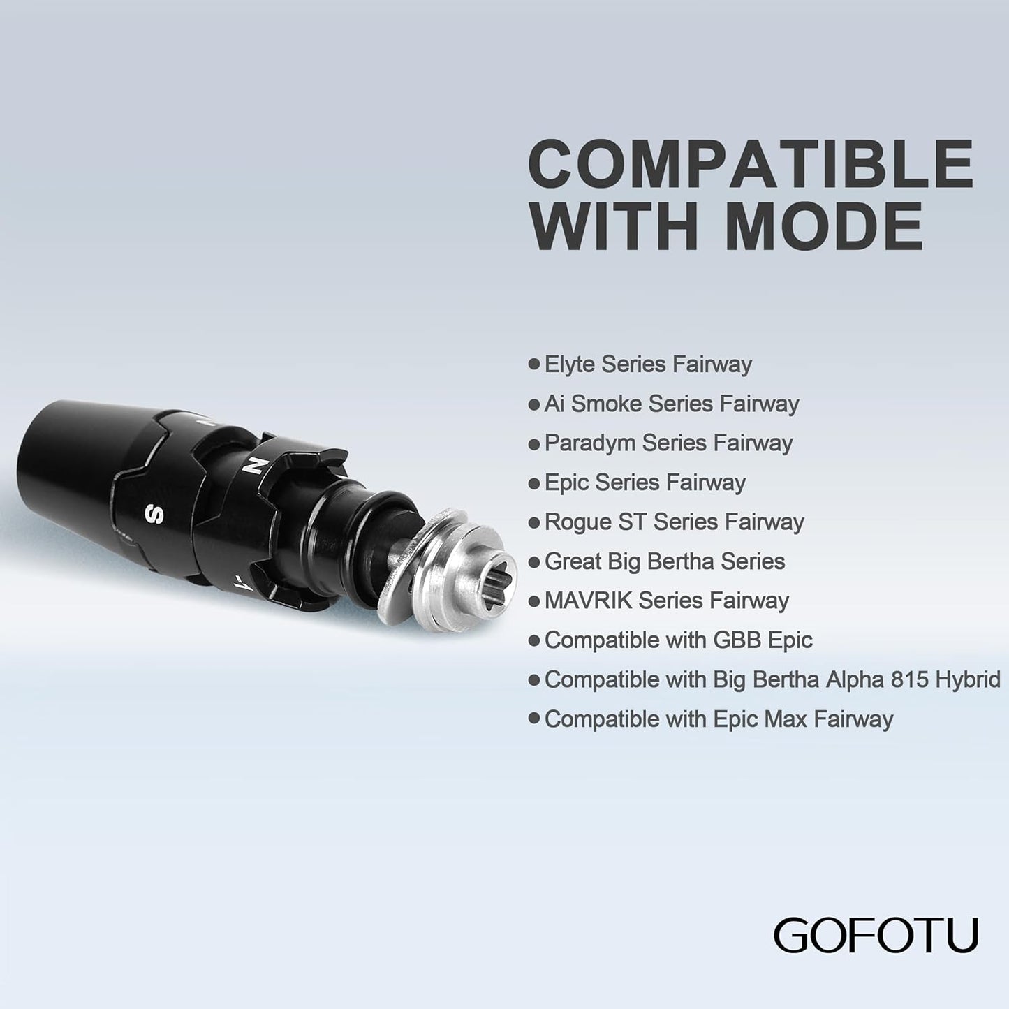 2PCS .335 Golf Adapter Sleeve for Callaway Ai Smoke, Paradym, Mavrik,Epic Flash Fairway Wood RH